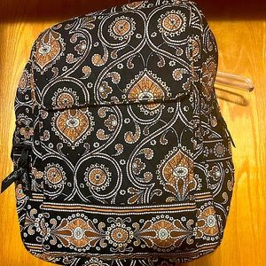 Vera Bradley Vintage Caffe Latte pattern medium back pack